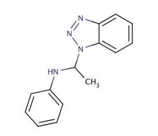 &alpha;-Methyl-N-phenyl-1H-benzotriazole-1-methanamine (CAS 122062-68-4) - chemical structure image