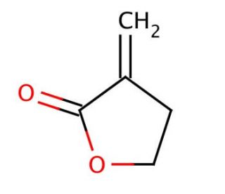 &alpha;-Methylene-&gamma;-butyrolactone (CAS 547-65-9) - chemical structure image
