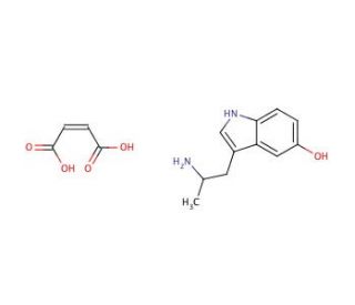 &alpha;-Methylserotonin maleate salt (CAS 97469-12-0) - chemical structure image