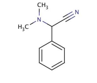 &alpha;-N,N-Dimethylaminophenylacetonitrile (CAS 827-36-1) - chemical structure image