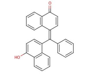 &alpha;-Naphtholbenzein (CAS 145-50-6) - chemical structure image