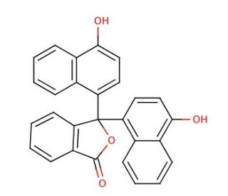 &alpha;-Naphtholphthalein (CAS 596-01-0) - chemical structure image