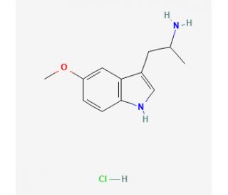 &alpha;,O-Dimethyl Serotonin Hydrochloride (CAS 1016-44-0) - chemical structure image