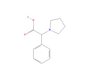 &alpha;-Phenyl-1-pyrrolidineacetic Acid (CAS 100390-48-5) - chemical structure image