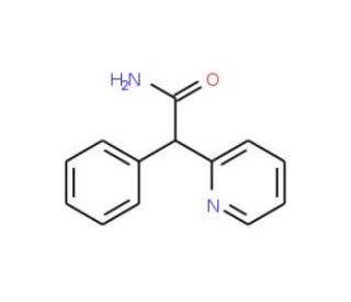 &alpha;-Phenyl-2-pyridineacetamide (CAS 7251-52-7) - chemical structure image