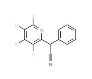 &alpha;-Phenyl-&alpha;-(2-pyridyl)acetonitrile-d4 - chemical structure image