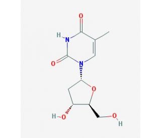 &alpha;-Thymidine (CAS 4449-43-8) - chemical structure image