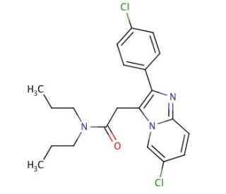 Alpidem (CAS 82626-01-5) - chemical structure image