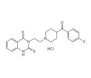 Altanserin hydrochloride (CAS 76330-71-7 (free base)) - chemical structure image
