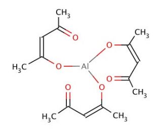 Aluminum acetylacetonate (CAS 13963-57-0) - chemical structure image