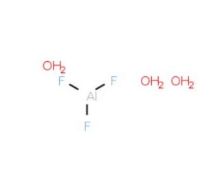 Aluminum fluoride trihydrate (CAS 15098-87-0) - chemical structure image