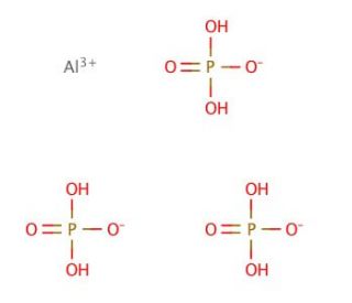 Aluminum phosphate monobasic (CAS 13530-50-2) - chemical structure image