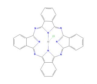 Aluminum phthalocyanine chloride (CAS 14154-42-8) - chemical structure image