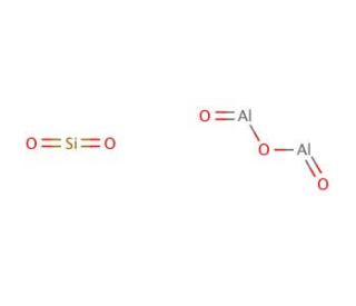 Aluminum silicate (CAS 1344-00-9) - chemical structure image