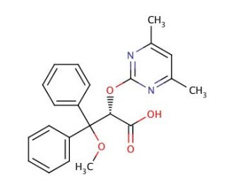 Ambrisentan (CAS 177036-94-1) - chemical structure image