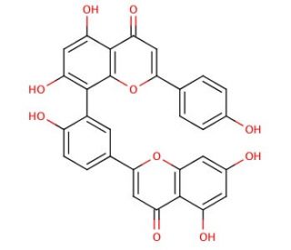 Amentoflavone (CAS 1617-53-4) - chemical structure image