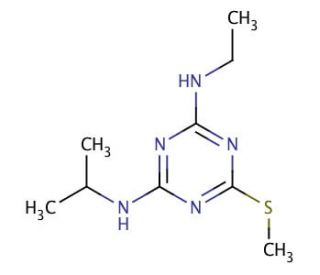 Ametryn (CAS 834-12-8) - chemical structure image