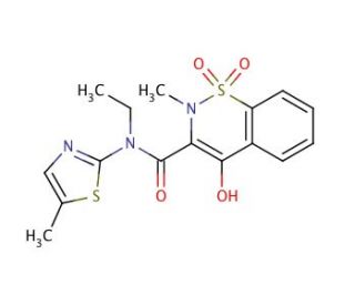 Amido Ethyl Meloxicam (Meloxicam Impurity) (CAS 881399-30-0) - chemical structure image