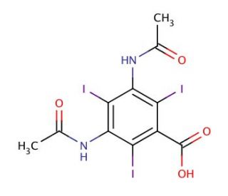 Amidotrizoic Acid (CAS 117-96-4) - chemical structure image
