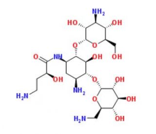 Amikacin (free base) (CAS 37517-28-5) - chemical structure image