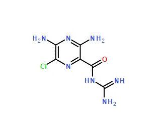 Amiloride (CAS 2609-46-3) - chemical structure image