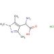 amino(1,3,5-trimethyl-1H-pyrazol-4-yl)acetic acid hydrochloride - chemical structure image