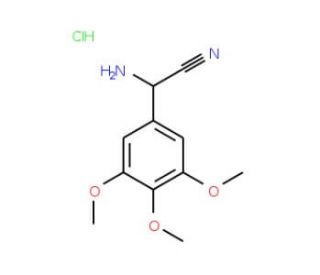 amino(3,4,5-trimethoxyphenyl)acetonitrile hydrochloride - chemical structure image