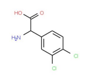 Amino(3,4-dichlorophenyl)acetic acid (CAS 128349-50-8) - chemical structure image