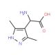 Amino-(3,5-dimethyl-1H-pyrazol-4-yl)-acetic acid (CAS 67809-62-5) - chemical structure image