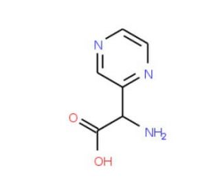 Amino(pyrazin-2-yl)acetic acid - chemical structure image