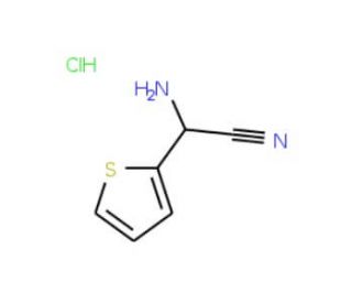 Amino(thien-2-yl)acetonitrile hydrochloride - chemical structure image