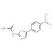 Amino{[4-(4-nitrophenyl)thiazol-2yl)]amino}methane-1-thione (CAS 14015-63-5) - chemical structure image