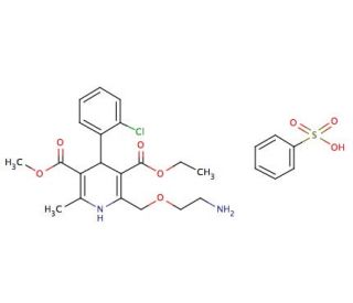 Amlodipine besylate (CAS 111470-99-6) - chemical structure image