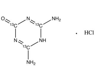 Ammeline-13C3 Hydrochloride (CAS 1794936-94-9) - chemical structure image