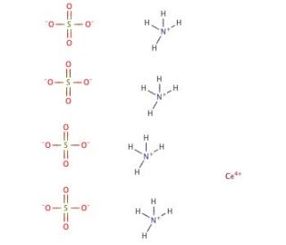 Ammonium cerium(IV) sulfate solution (CAS 7637-03-8) - chemical structure image