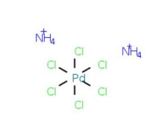 Ammonium hexachloropalladate(IV) (CAS 19168-23-1) - chemical structure image