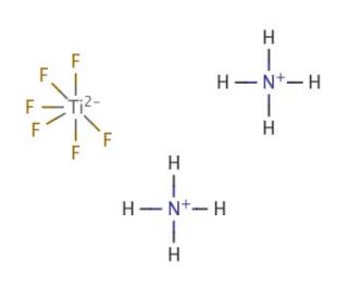 Ammonium hexafluorotitanate (CAS 16962-40-6) - chemical structure image