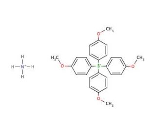 Ammonium tetrakis(4-methoxyphenyl)borate hydrate (CAS 314075-09-7 (hydrate)) - chemical structure image