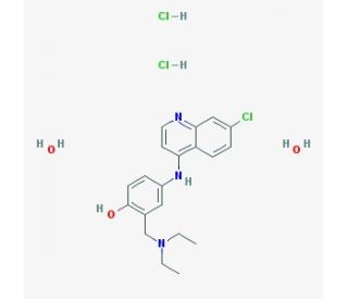 Amodiaquin dihydrochloride dihydrate (CAS 6398-98-7) - chemical structure image