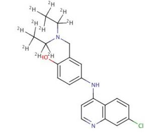 Amodiaquine-d10 (CAS 1189449-70-4) - chemical structure image