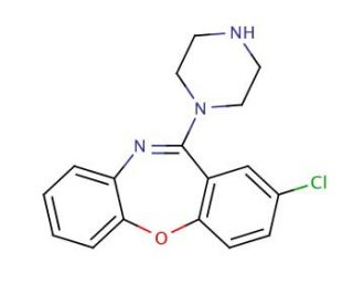 Amoxapine (CAS 14028-44-5) - chemical structure image
