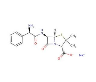 Ampicillin sodium salt, cell culture grade (CAS 69-52-3) - chemical structure image