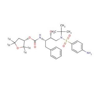 Amprenavir-d4 (CAS 161814-49-9 (unlabeled)) - chemical structure image
