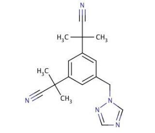 Anastrozole (CAS 120511-73-1) - chemical structure image
