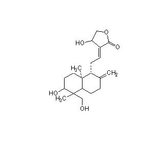 Andrographolide (CAS 5508-58-7) - chemical structure image