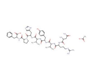 Angiotensin acetate (CAS 20071-00-5) - chemical structure image