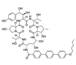 Anidulafungin - chemical structure image