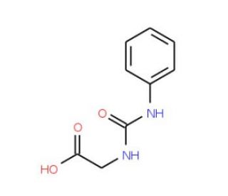 [(anilinocarbonyl)amino]acetic acid (CAS 3016-39-5) - chemical structure image