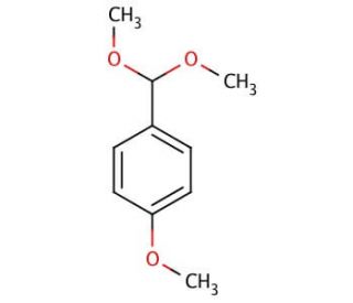 Anisaldehyde dimethyl acetal (CAS 2186-92-7) - chemical structure image