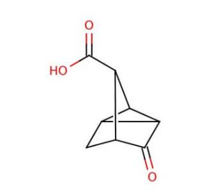 anti-3-Oxotricyclo[2.2.1.0<sup>2,6</sup>]heptane-7-carboxylic acid (CAS 50703-32-7) - chemical structure image